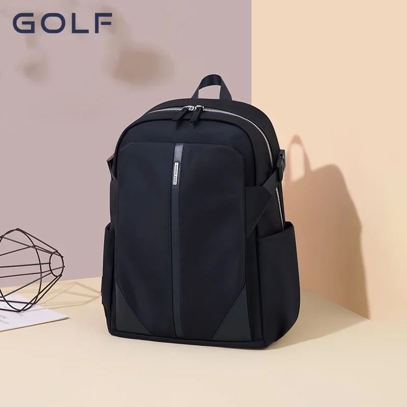 GOLF Navy Blue Backpack for Women Minimalist Back Pack Laptop 15 Inch Computer Water Resistant Bag Large Capacity Female Bags