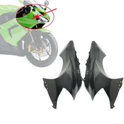 For Kawasaki Ninja ZX-10R ZX 10R ZX10R 2004 2005 Motorcycle Front Nose Headlight Side Cover Panel Carbon Fiber Fairing Cowl