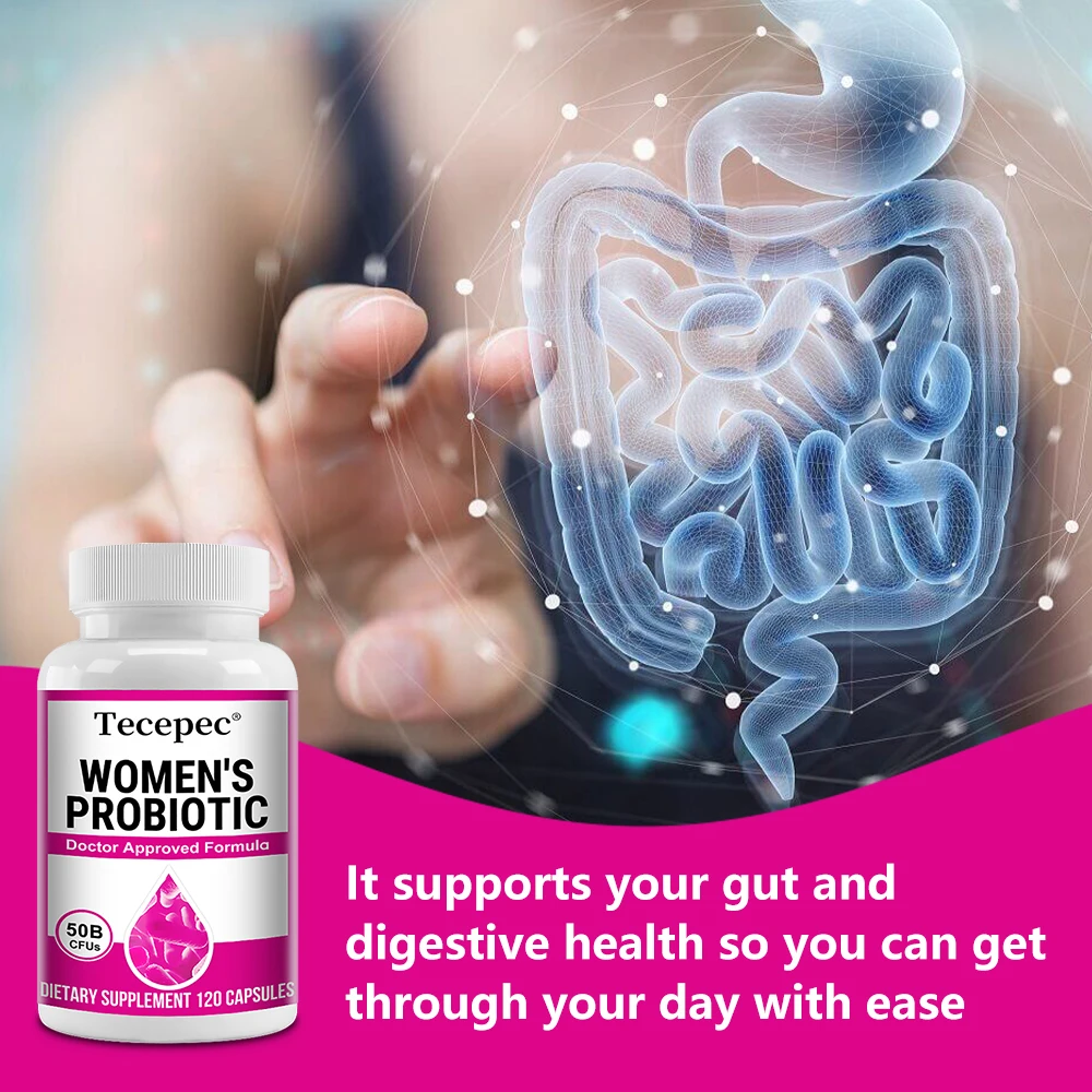 

Women's Once-daily Probiotic Supplement with 500 CFU and Prebiotic Fiber To Support Intestinal,Immune,Vaginal and Urinary Health