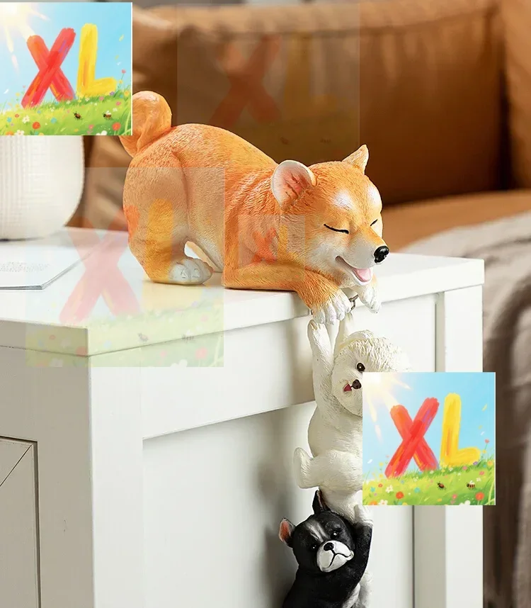 

Cute dog ornament Home jewelry Entrance living room bookcase decoration Emotional healing Shiba Inu decoration