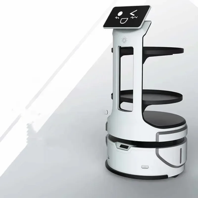 Intelligent Food Delivery Robot Hotel Obstacle Avoidance Goods Deliver Robot for Hotel Restaurant Shopping Mall