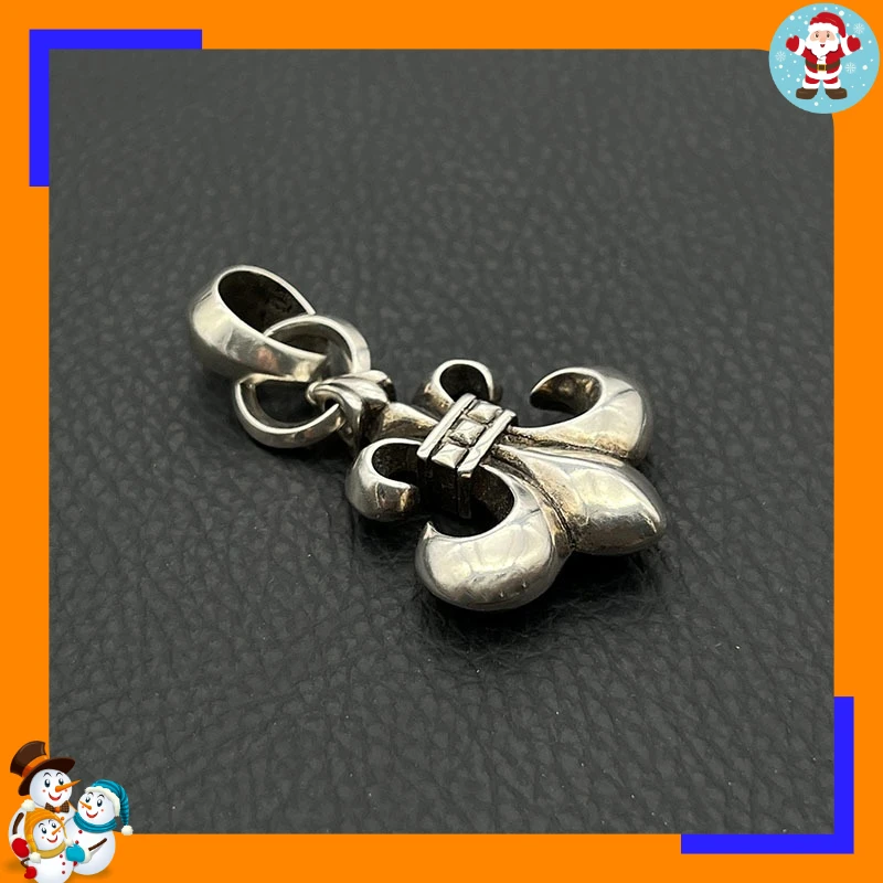 Premium Retro Water Drop Ring Scout Flower Necklace Medium Iris Hip-hop Personality Pendant Classic Trendy Brand