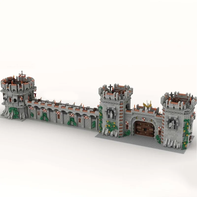 3777 قطعة MOC بوابة قلعة القرون الوسطى قلعة نموذج بناء هدايا عيد الميلاد كتل العمارة لتقوم بها بنفسك اللعب الإبداعية عيد ميلاد الاطفال #3