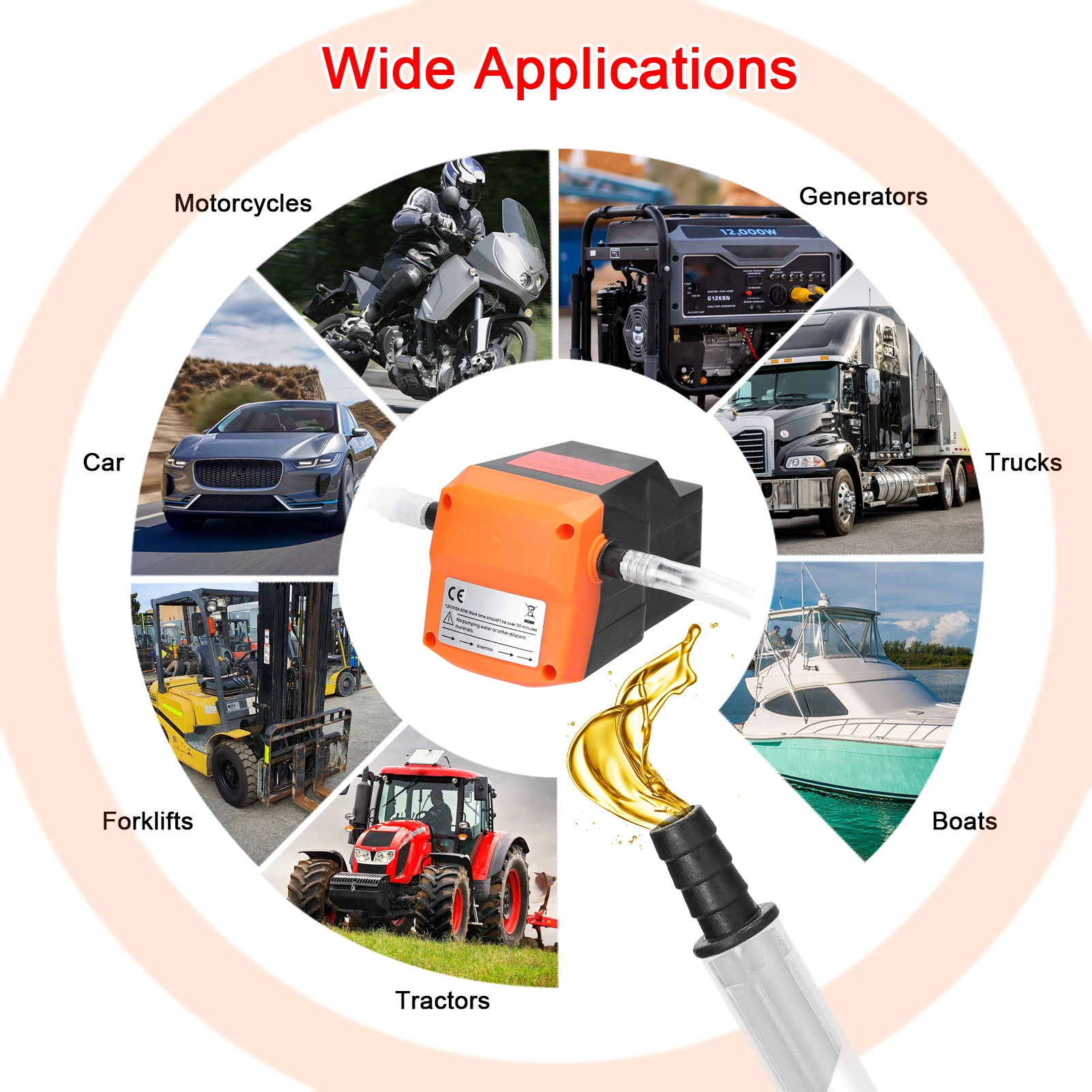 

Oil Extractor Pump 12 V Portable Oil Extraction Pump Small Pumps Car Motorcycle Truck Ship Tractor Oil Change Pumps