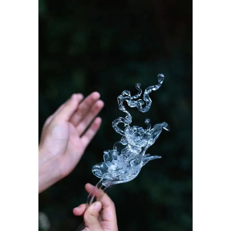 

Printing Resin Hairpin, Ancient Style Hanfu Accessories Chinese Style Accessories