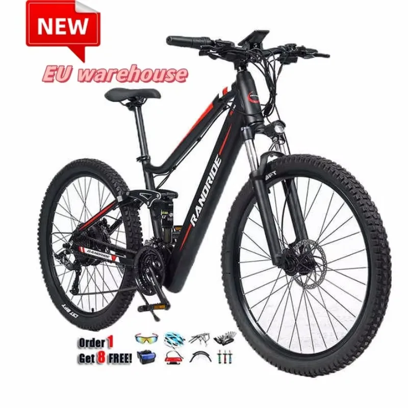 

STLF DZ WJW Advanced Eu Warehouse 17AH E Mtb 27.5/29inch Elektro Mountainbike Full Suspension 1000w Electric Bicycle with Hidden