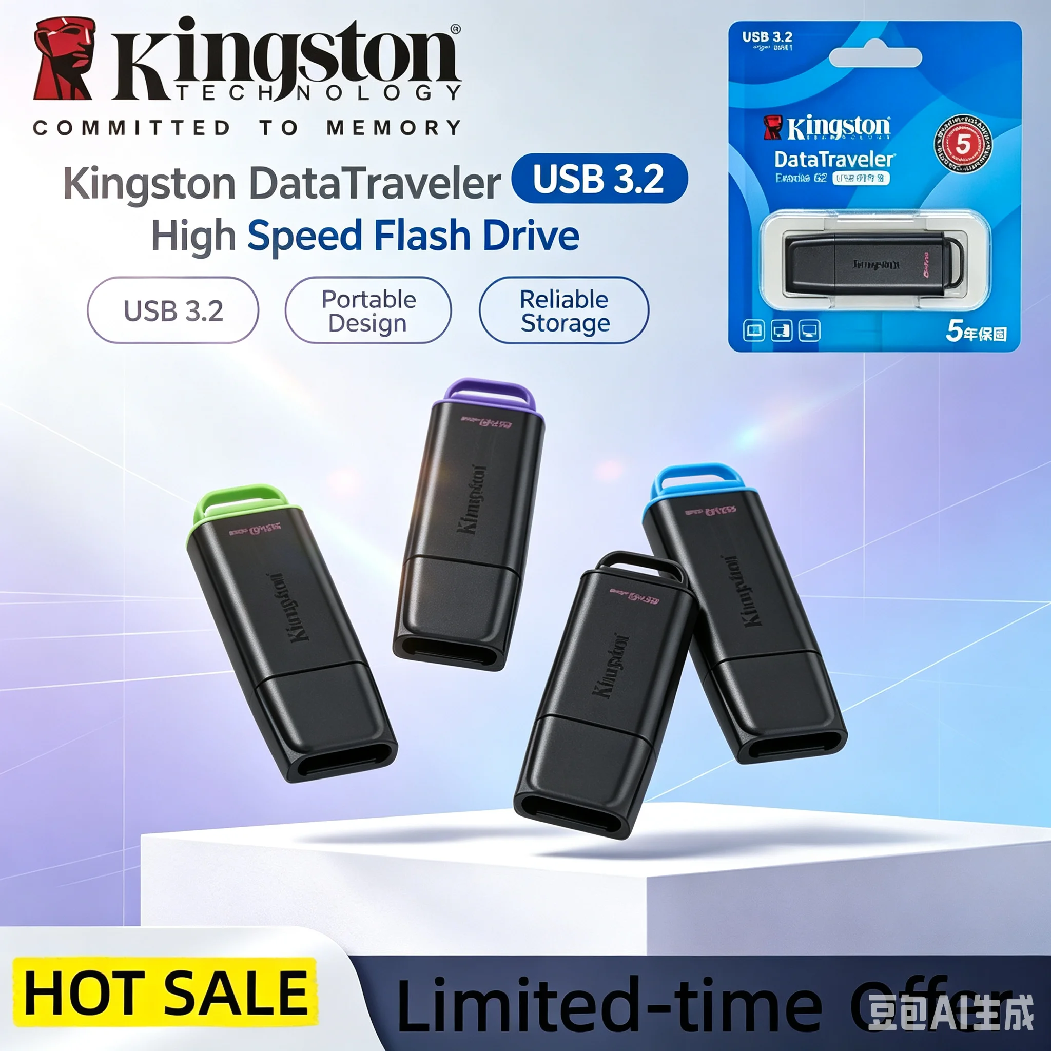 Kingston 64GB 128GB 256GB 512GB Data Traveler Exodia USB Flash Drive USB 3.2 Pen Drive DTXG2  U Disk Memory Stick for Computer
