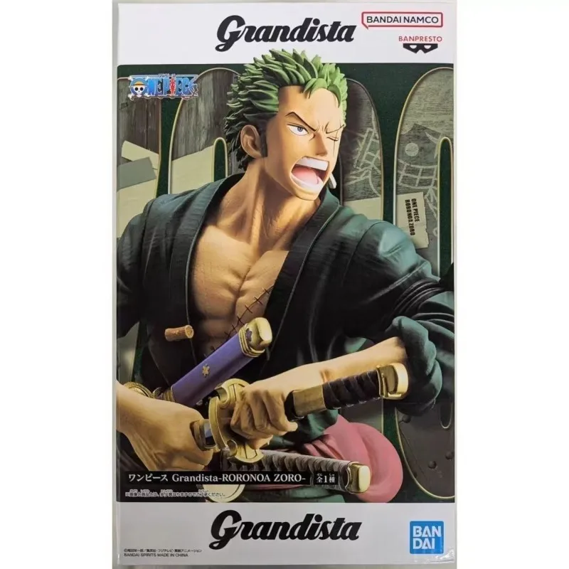 In Stock Original BANDAI Banpresto Grandista One Piece Figure Roronoa Zoro Anime Figure Model Toys Collection Ornaments Gifts