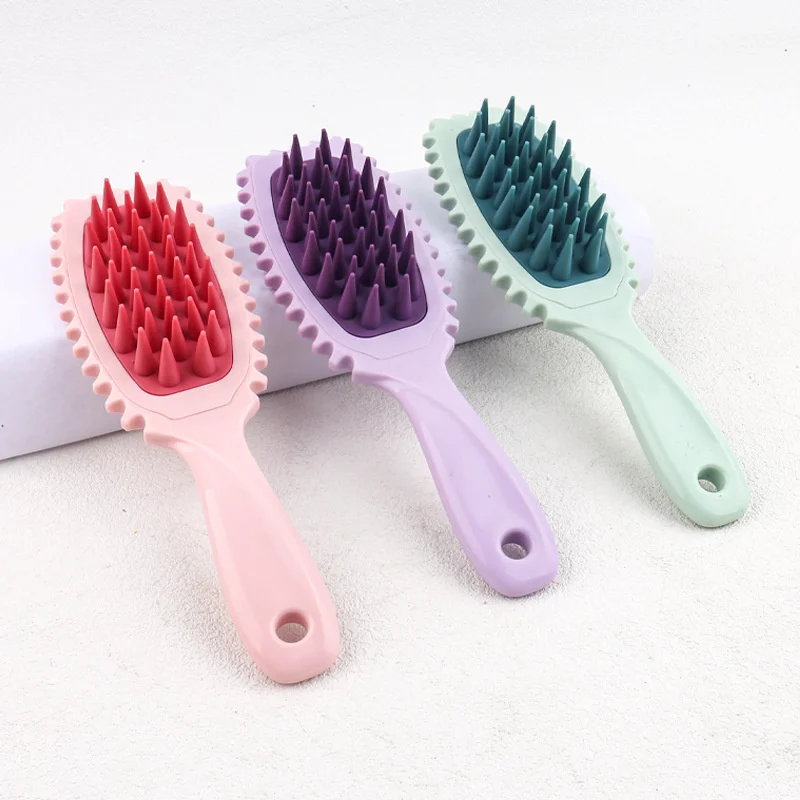 Brosses de coiffure pour boucler les cheveux, peigne de massage pour shampoing, outils de coiffure pour définir les boucles saillantes