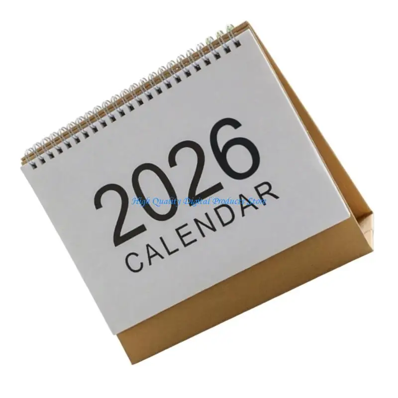 Lịch để bàn U2JE 2026 Lịch đóng sách dây Lịch đứng Lịch để bàn cho trường học tại nhà