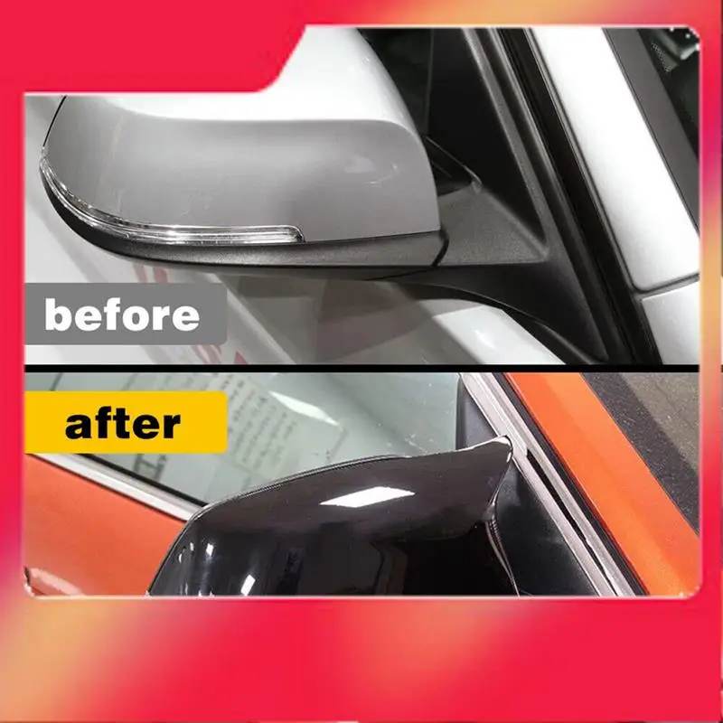 

Car Glossy Black Rearview Side Mirror Cover For BMW M2 F30 F20 I3 X1 Side Door Rearview Cover Caps Car Styling-M54K