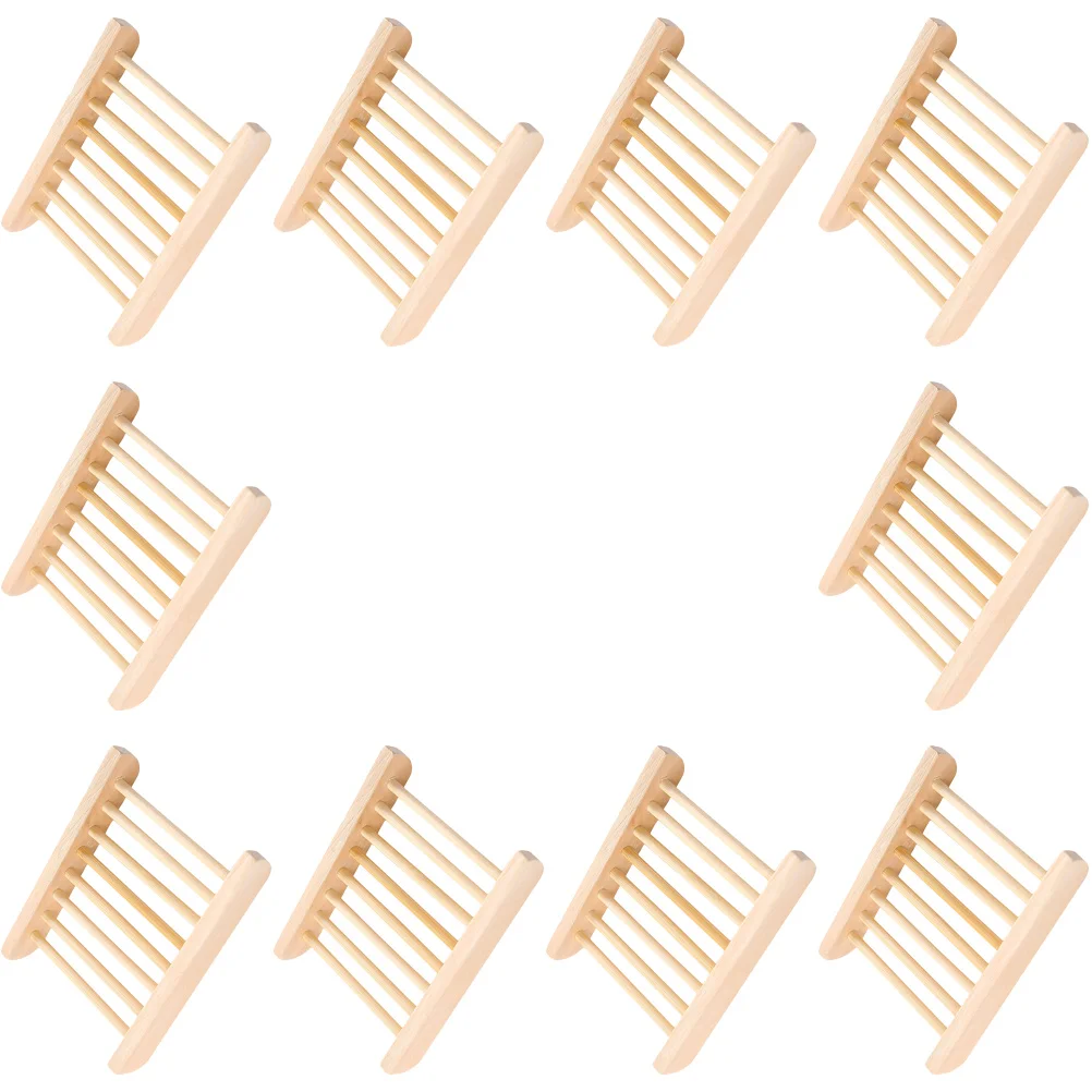 

10pcs Soap Box Rack Stylish Draining Tray Holder Bathroom Counter Large Capacity Storage Display Stand Home Kitchen