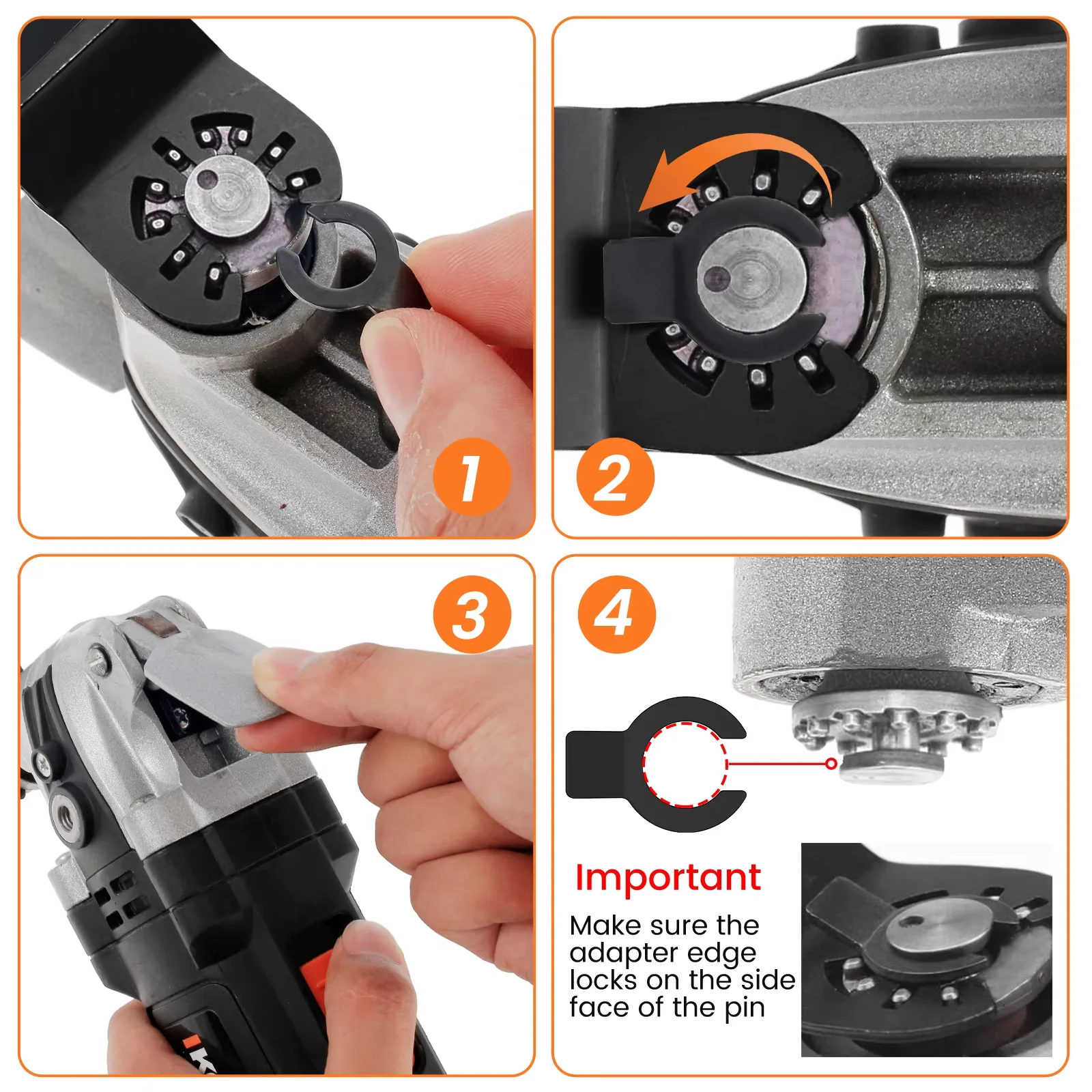 4/56PCS Oscillating Multitool Blade High Carbon Steel Arc Edge Cutting Saw Blade Quick Release Multi Tool Saw Blade For Wood PV