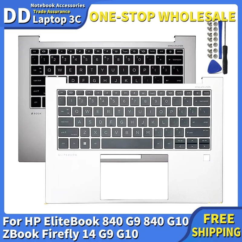 

Новая оригинальная клавиатура США/Великобритании для HP EliteBook 840 G9 840 G10 ZBook Firefly 14 G9 G10, упор для рук, верхняя крышка с подсветкой, верхний чехол