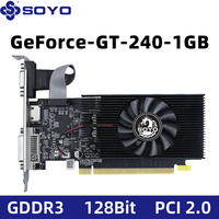 SOYO NVIDIA GPU GT 240 1G Graphics Card DDR3 128Bit 40nm Gaming Video Cards Desktop Computer components GT240