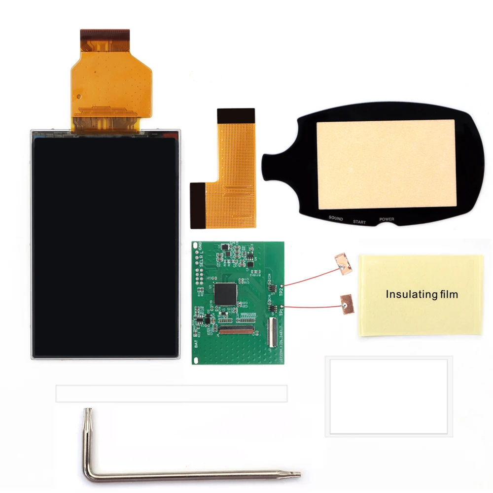 

IPS Backlight LCD Screen HD Display OSD Menu For WSCC For BANDA Wonder Swan Crystal Color Console