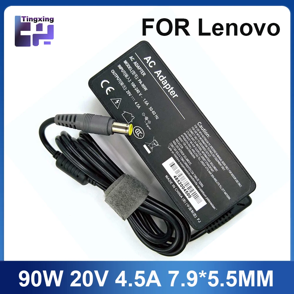 90W 20V 4.5A 7.9*5.5mm Laptop AC Adapter Charger For Lenovo T6 R6 Z6 X6 X200 X300 3000 C100 T60 E125 E430 E530 Notebook Charger