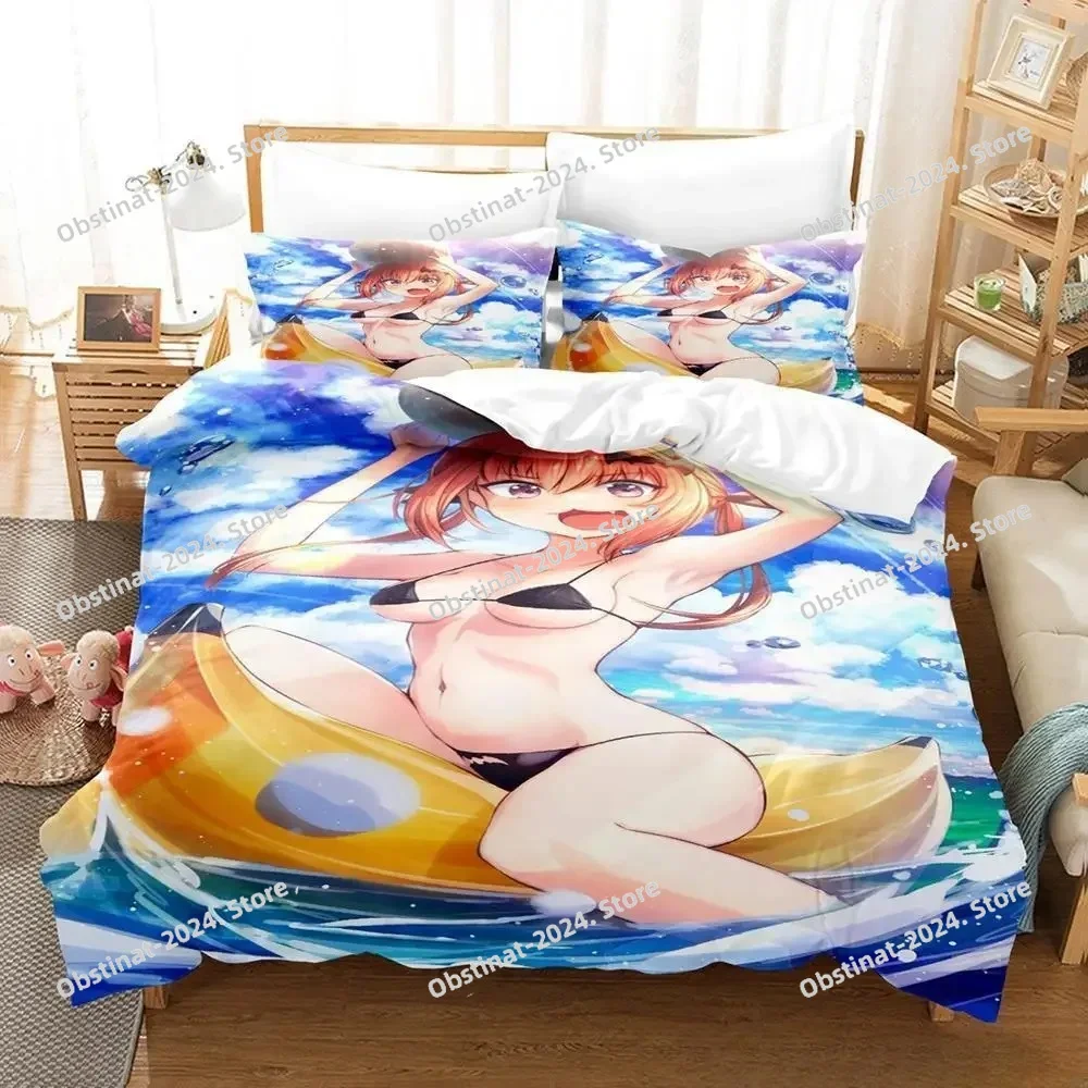 

3D Cartoon Kawaii Gabriel Dropout Bedding Set Print Bed Set Duvet Cover Sheet Pillowcase Soft Quilt Cover Full Queen King Size