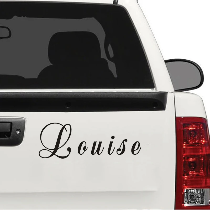 Personalized Vinyl Lettering, Custom Text Wall Decal for Doors Windows Cars, Removable Name Sticker for Tablet Nursery Decor
