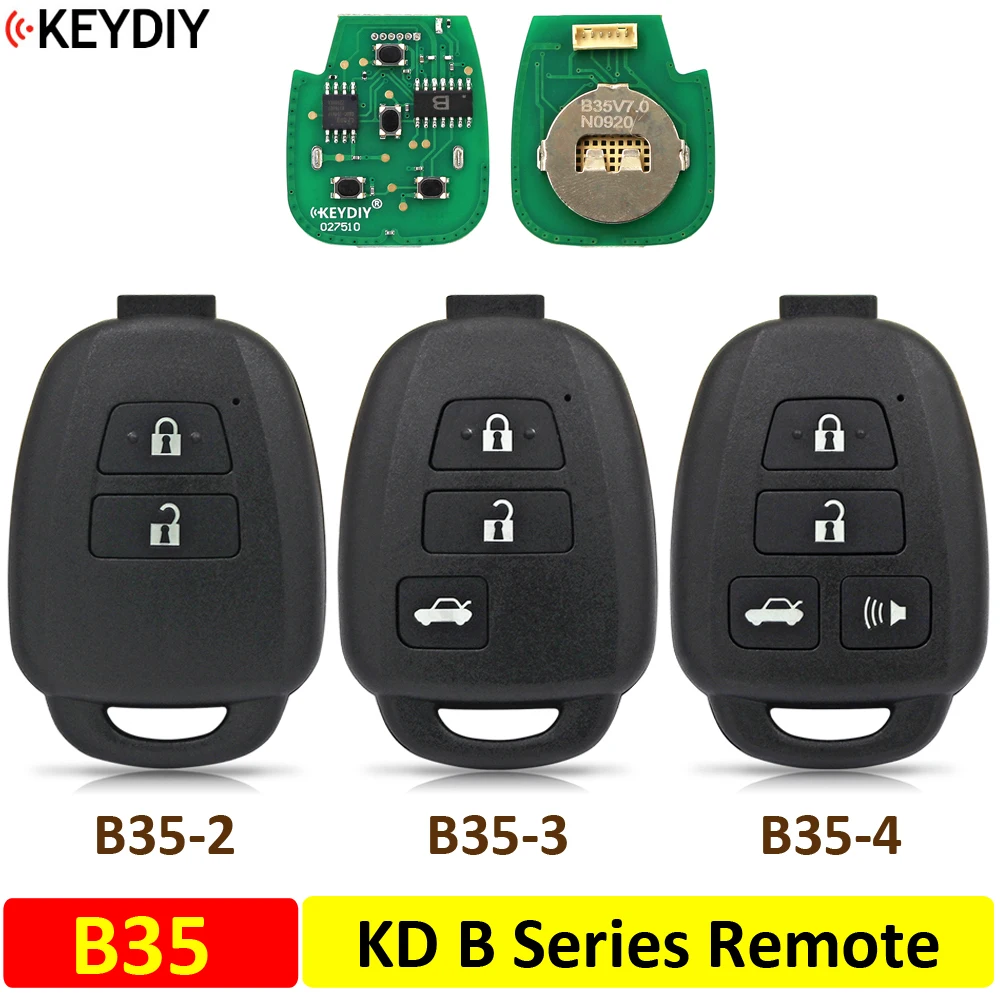 KEYDIY B35-2 B35-3 B35-4 B35 Universal B Series KD Remote Car Key for Toyota Style for KD900 KD900+ URG200 KD-X2 KD-MAX Mini KD