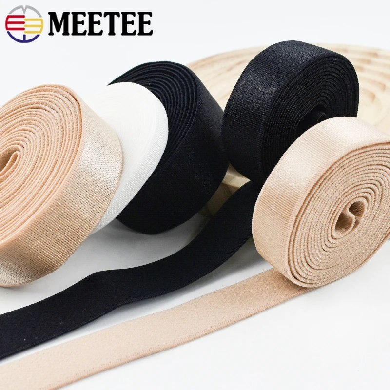 

10M 6-30mm Nylon Rubber Bands Bra Straps Underwear Shoulder Strap-on Elastic Band Belt Sling Stretch Tape DIY Sewing Accessories