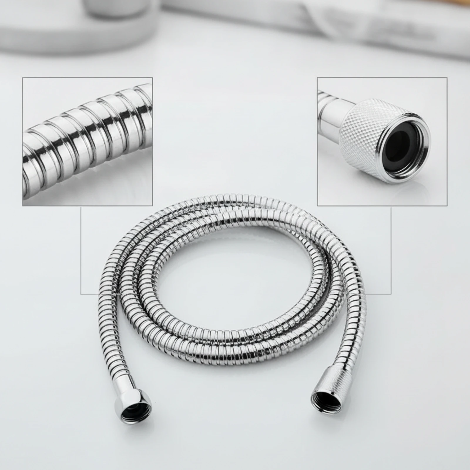 Handheld Shower Head with Hose Easy-Grip Handheld Shower Head Multiple Spray Modes Adjustable for Bathroom, Home view 5