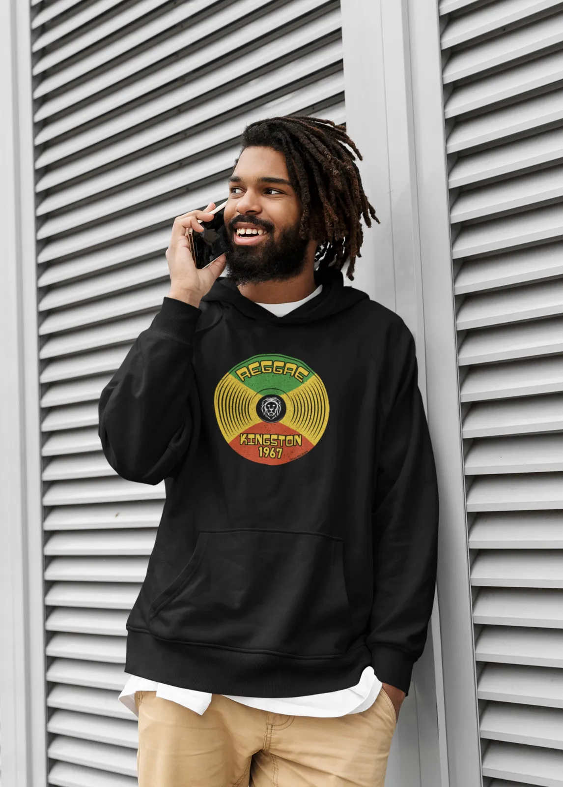 

Reggae Kingston 1967 Hoodie Mens Womens Unisex Jamaica Music Rastafarian Rasta