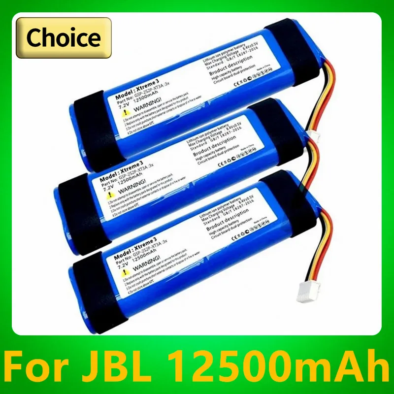 Upgrade to 12500mAh Battery For JBL Xtreme 3 Xtreme3 Battery For JBL Xtreme 3 GSP-2S2P-XT3A bluetooth Speaker Batteries