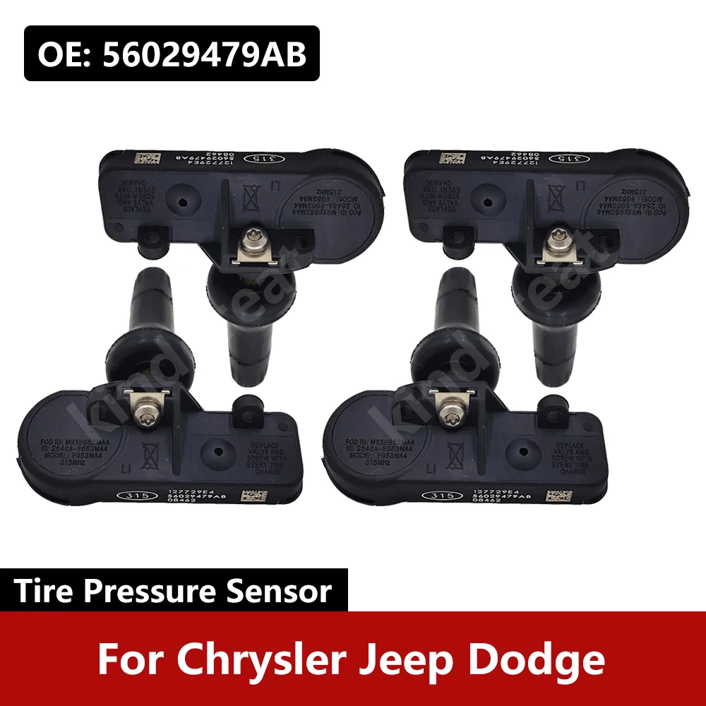 

4 шт./партия, датчик давления в шинах Chrysler Jeep Dodge 56029479AB TPMS