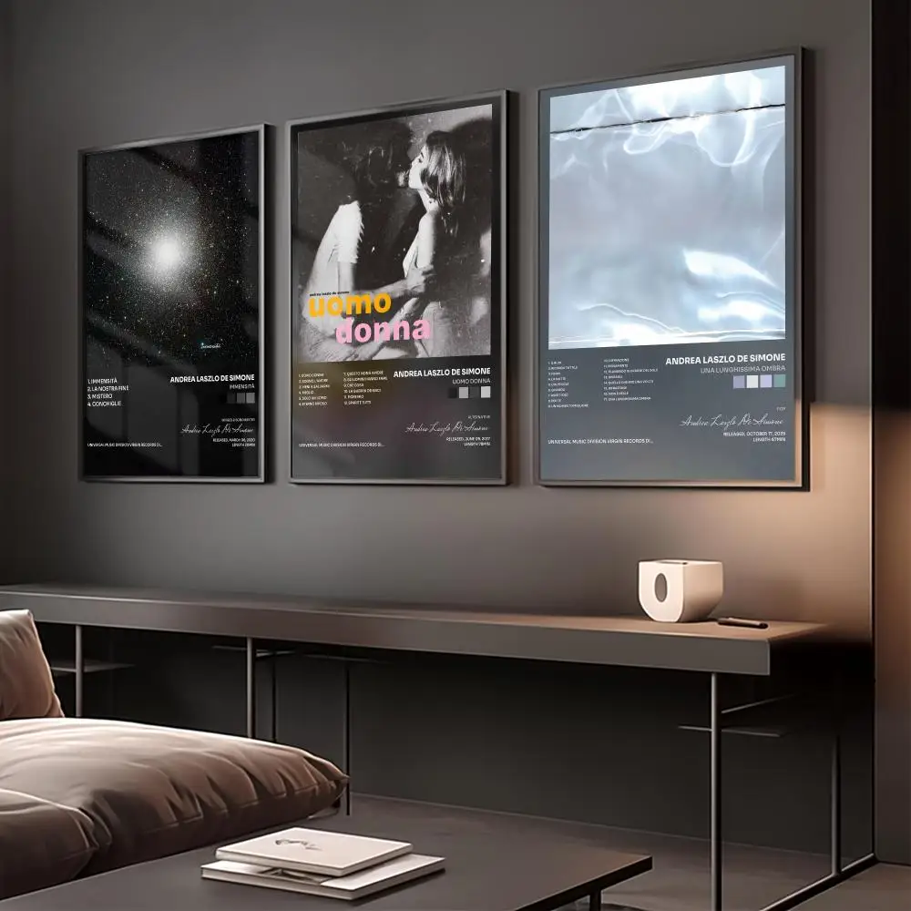Singer A-Andrea Laszlo De Simone Poster Home Wall Decoration Artwork for Bedroom Office Living Room Interior Display