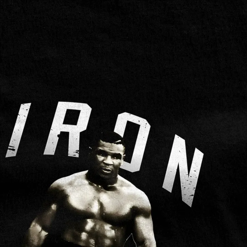 Mike Tyson Boxing Retro Boxing T-Shirt Beach Aesthetic T-Shirts 100% Cotton Hipster Tee Shirt Men Short-Sleeve Pattern Top Tees