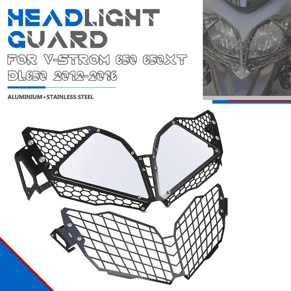 

Motorcycle Headlight Protection Head Lamp Light Grille Guard Cover Protector For Suzuki V-Strom 650 XT 2012 2013 2014 2015 2016