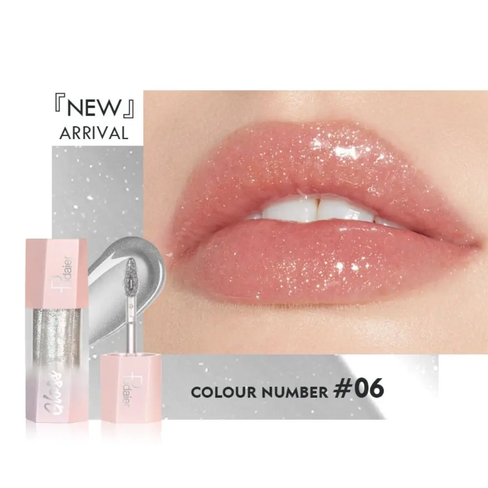 8 Kleur Water Lipgloss Glanzende Waterdichte Glinstering Vloeibare Lippenstift Niet-Vervagende Mollige Lip Tint Dame