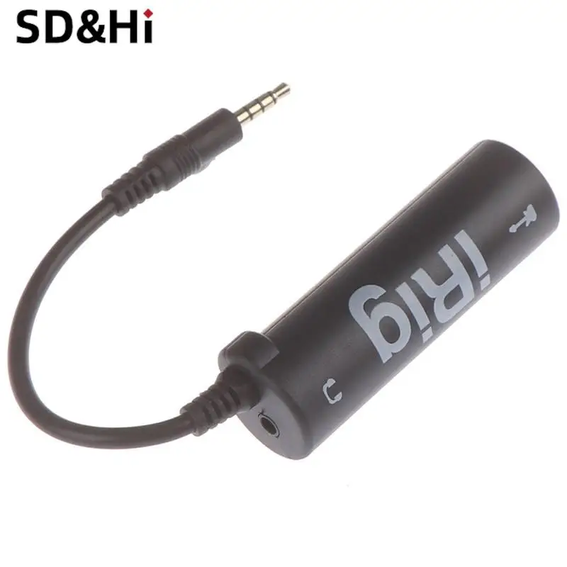 1pc gitara interfejs Audio Tuner gitarowy linia gitary Irig konwerter gitarowy interfejs I-Rig konwerter gitara zamienna gitara do telefonu