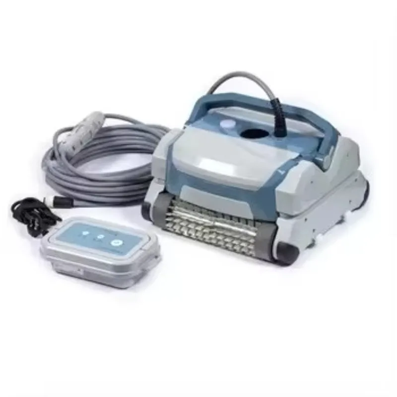 Corded Pool Vacuum Cleaner Waterline Clean Capability Pool Robot With Two Filter Basket