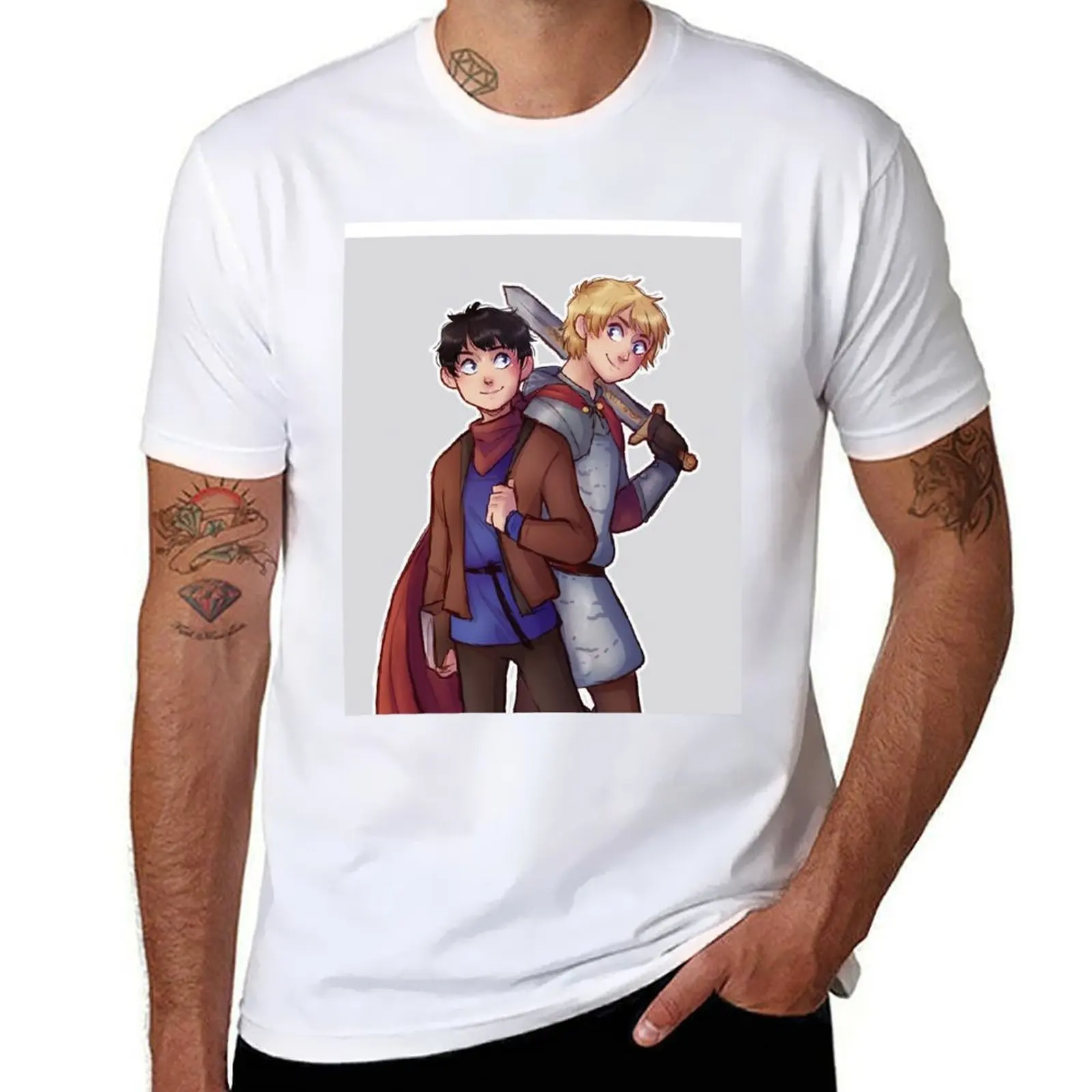 

Day Gift For Bbc Merlin Gifts For Movie Fan T-Shirt man t shirts high quality luxury brand man t shirt graphic T-Shirt