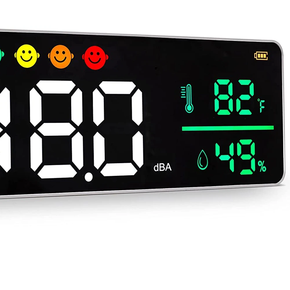 

F-3C 3-In-1 Decibel Meter Sound Level Reader+Humidity & Temperature, Classroom Noise Meter,Decibel Reader Noise Decibel Meter