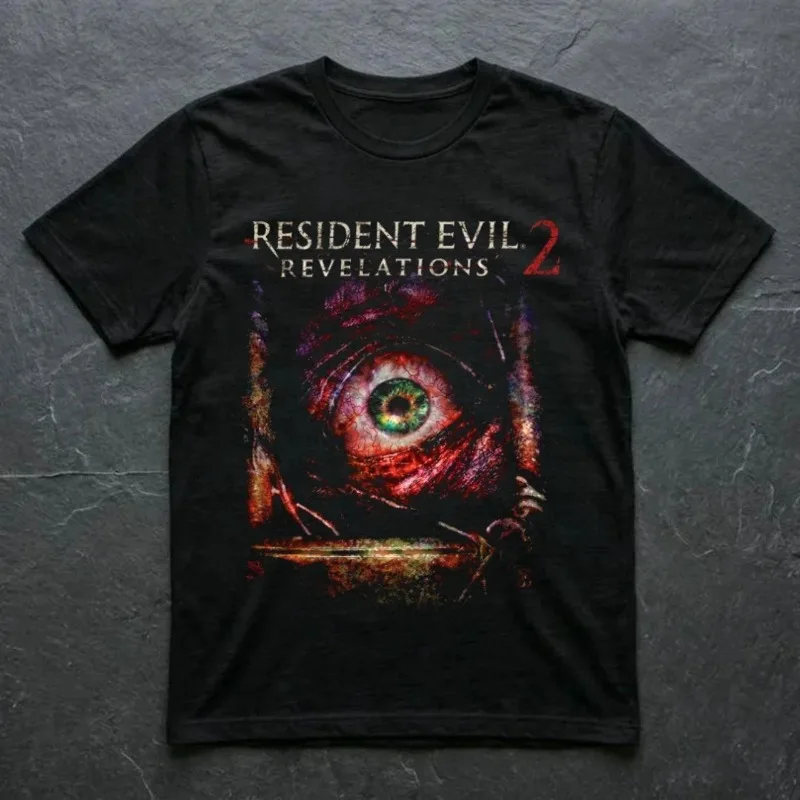 Resident Evil 2: Revelations, Retro Punk Loose Men's T-shirt for Video Game Players, Summer New Unisex