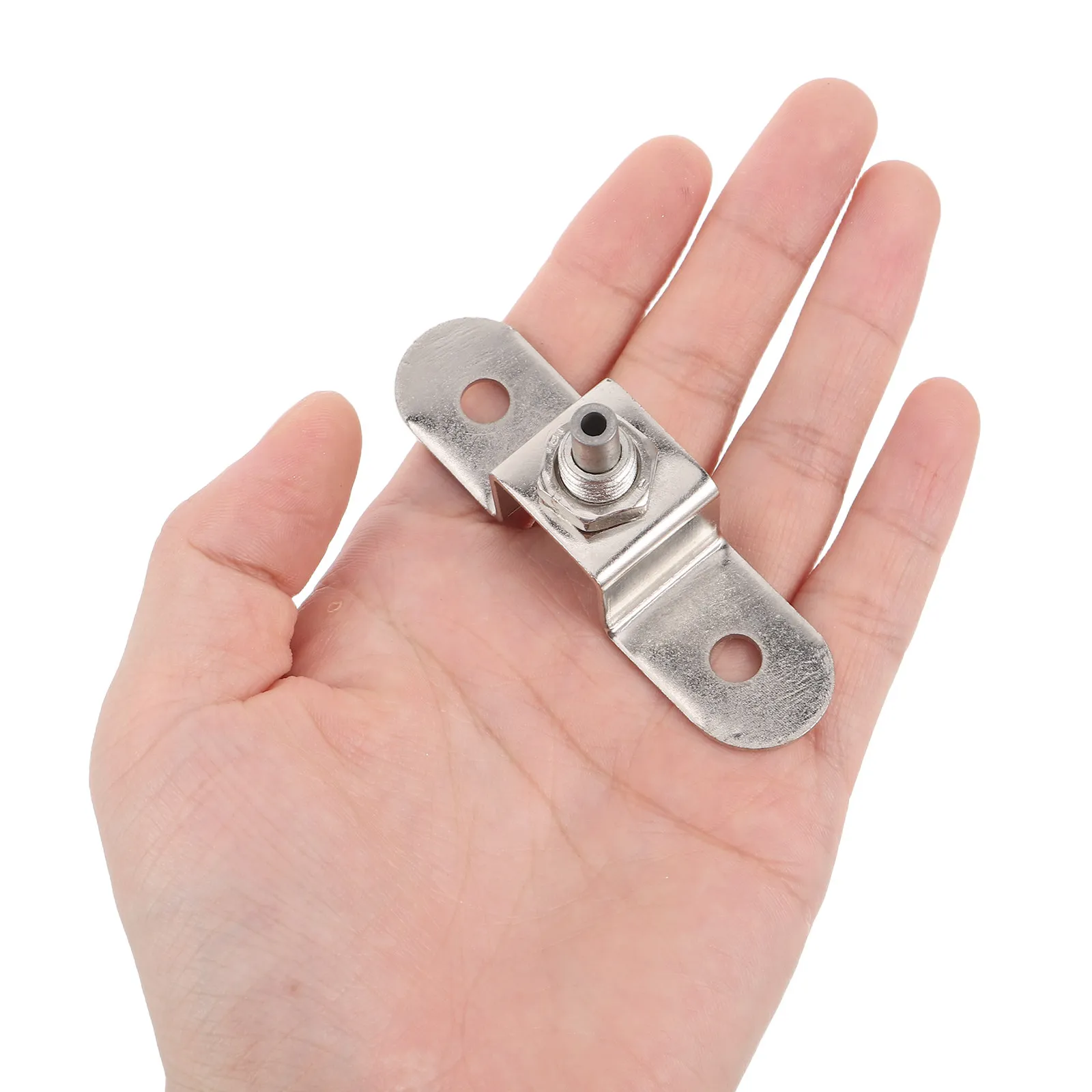 10pcs Stainless Steel Ceiling Hooks Heavy Duty Cable Grippers For Hanging Lights Art Frames Industrial Mounting Plates