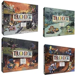 Leder Games - Root: gra w leśną potęgę i prawą grę planszową, rozszerzenie zegarowe i rozszerzenie świata podziemnego