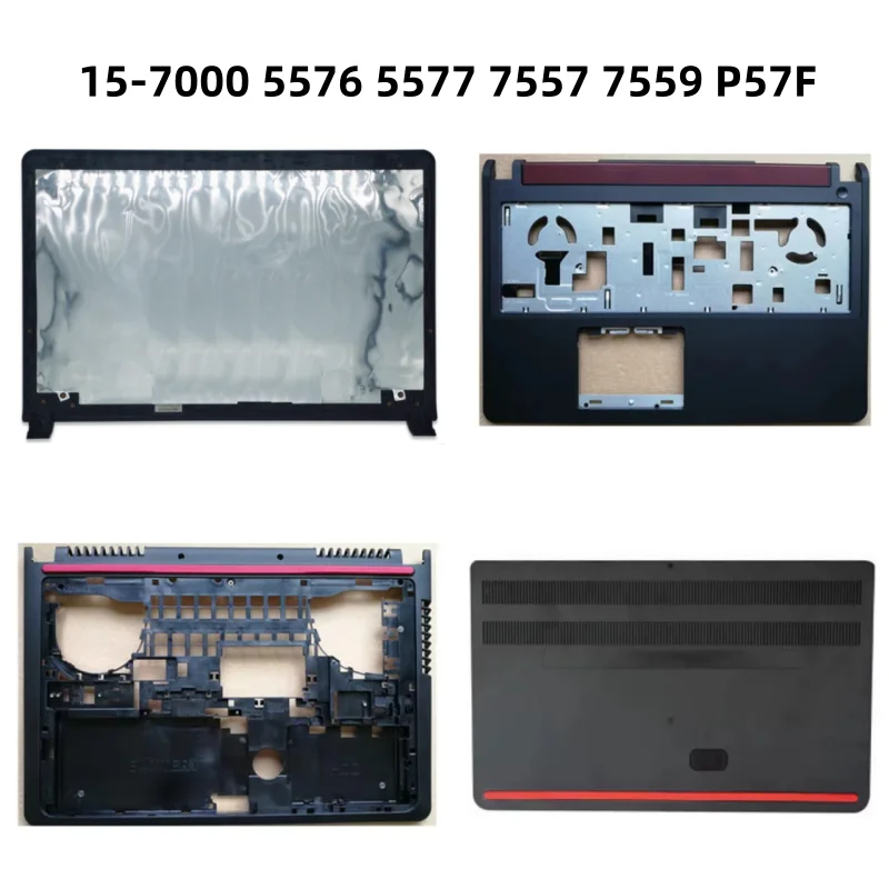 Novo caso superior do portátil palmrest superior inferior capa ram hdd capa para inspiron 15-7000 5576 5577 7557 7559 p57f escudo