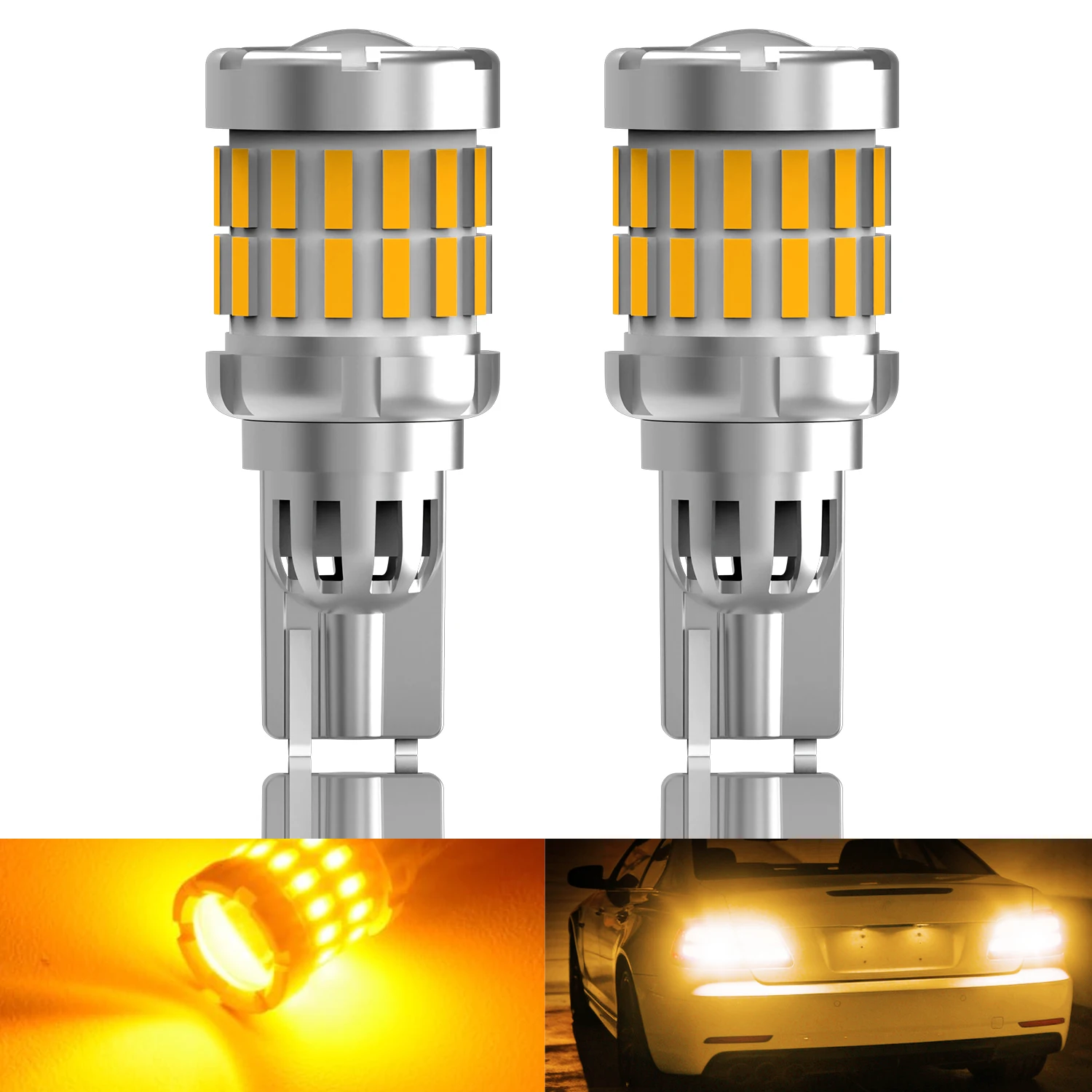 Katur 2pcs T15 W16W T16 Led Car Lights 4000Lm Stop Light Brake Light For Hyundai i30 ix35 i20 i40 i10 Getz Tucson Accent Creta