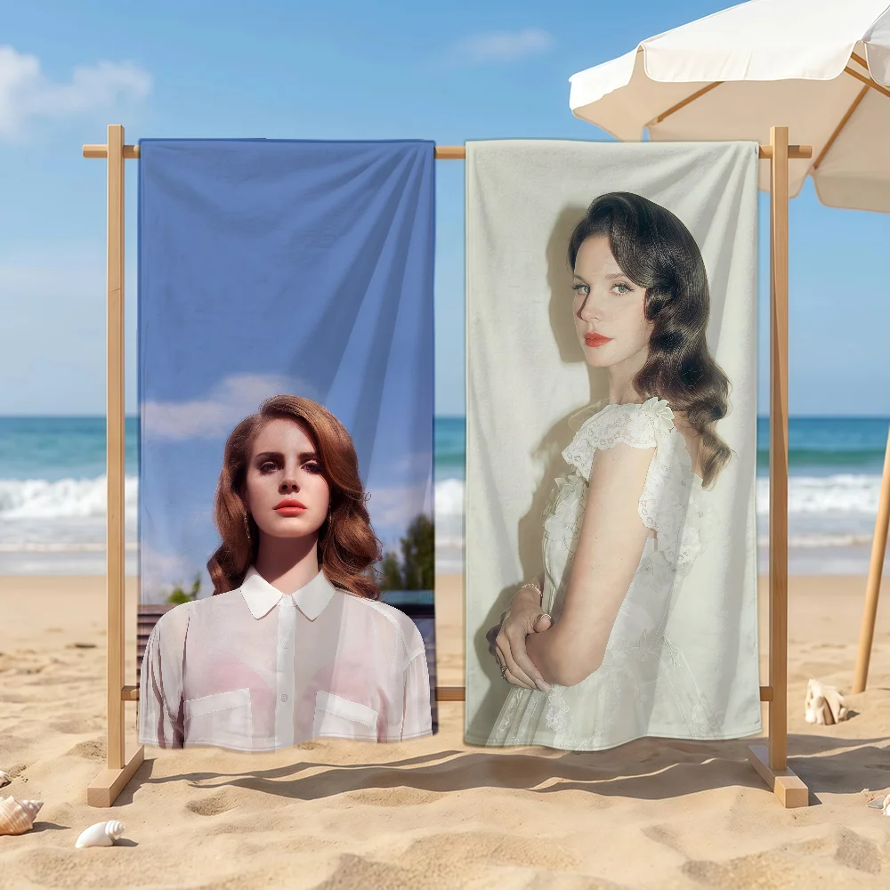 Singer L-Lana Del R-Rey Towel Sports Quick Dry Travel Camping Sandproof Soft Light Large Beach Towel