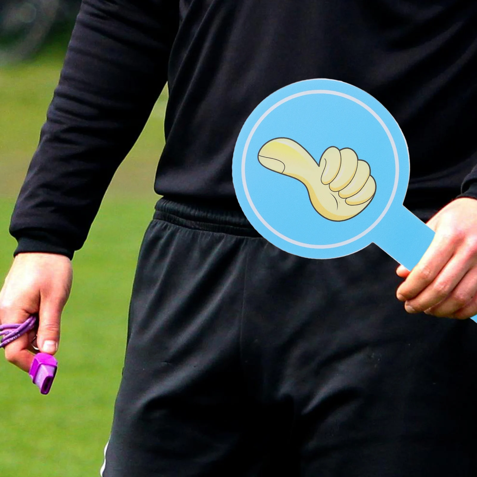 

4 Pcs Score Card Classroom Voting Judge Thumbs down Paddle Sign Double Sided Tools Foam Judges Paddles