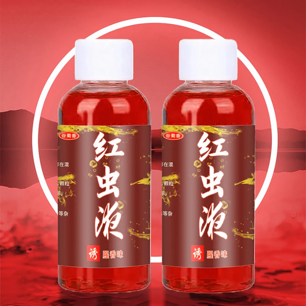 Concentrated Red Worm Liquid Multipurpose Concentrated Fish Bait Additive Permeability Red Worm Additive for Trout Cod Carp Bass