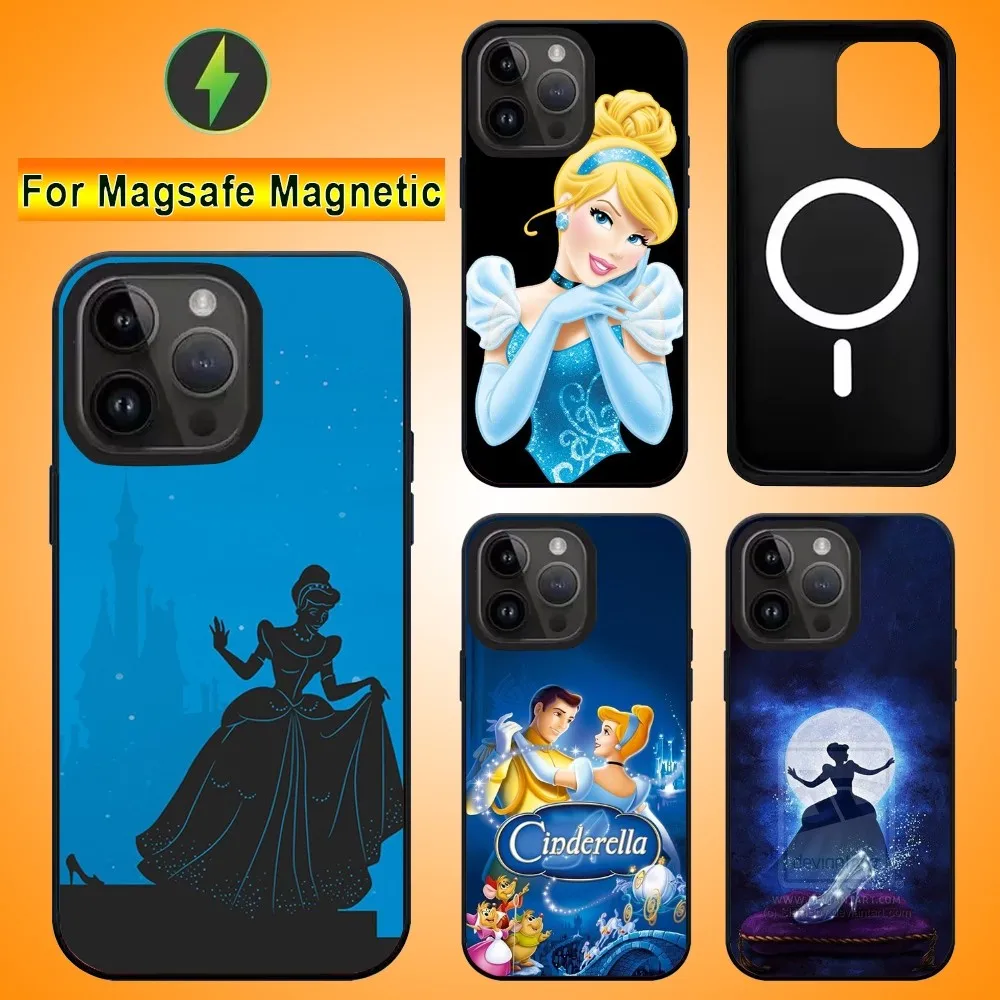 C-Cinderella Phone Case For IPhone 15 14 13 Pro Max 11 12 Mini Alex Mirror For Magsafe Wireless Charging Cover