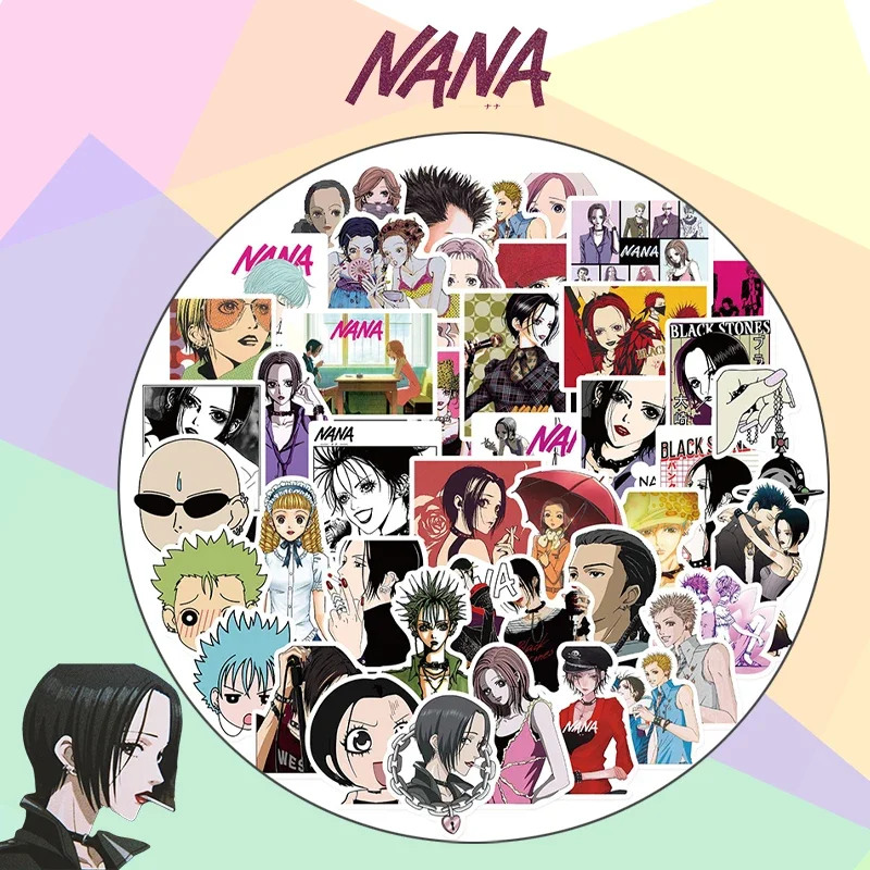 

50pcs Anime Nana Oosaki Nana Stickers Cool Styling Sticker Notebook Skateboard Guitar Suitcase Phone Label Stickers Fashion Gift