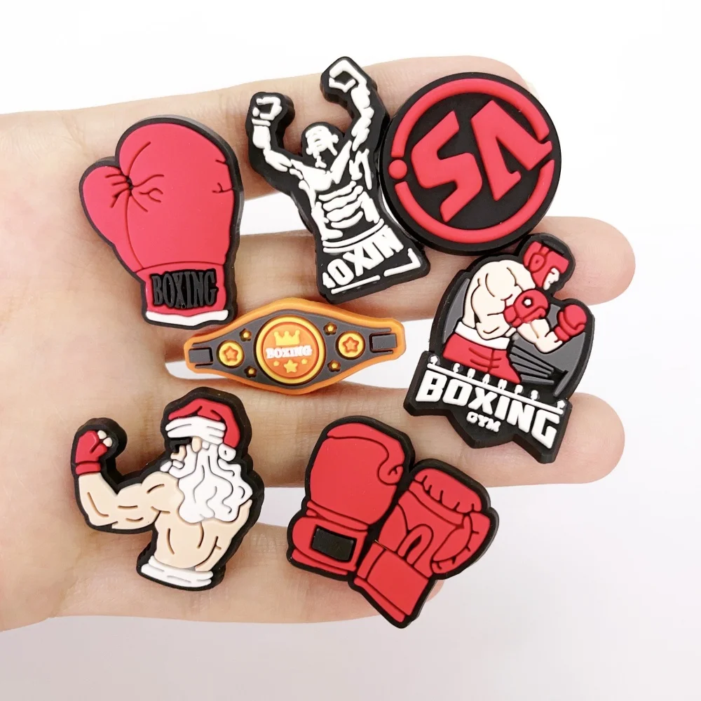 16Pcs Sports Shoe Decoration Charms for Clog, Boxing Shoe Charms, Shoe Decoration Party Gifts for Boys Men