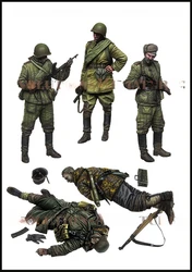 1/35 Resin Model Figure GK ,5 Figure , Unassembled and unpainted kit