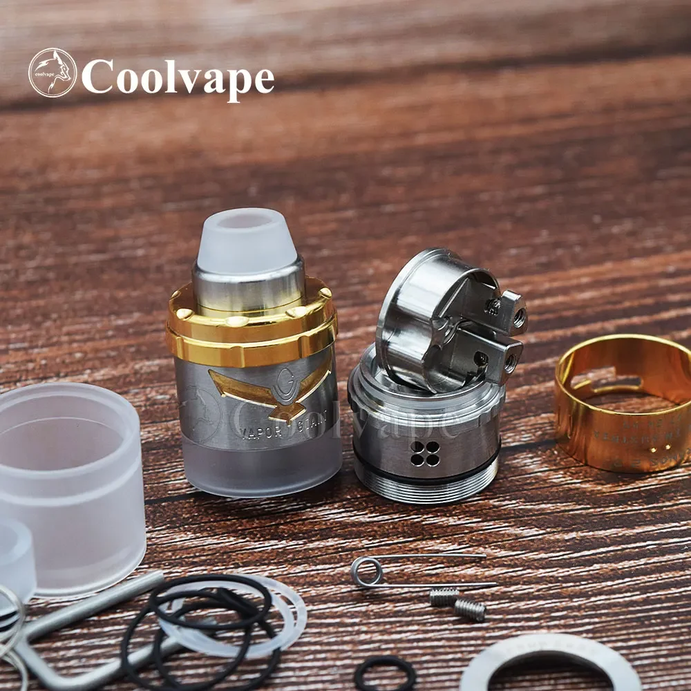 خزان السجائر الإلكتروني Vapor Giant Kronos 2 S rta 4.5 مللي 23 مللي متر تدفق هواء قابل للتعديل MTL أو DL ملء علوي مرذاذ vape